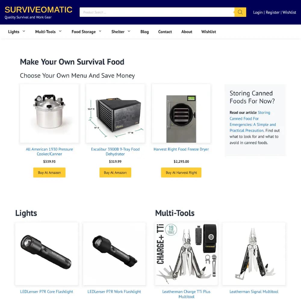 SURVIVEOMATIC Website Thumbnail